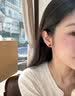唐后（TH）南红玉石耳钉女款精致小巧设计感纯银防过敏耳饰生日礼物送女友 实拍图