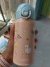 膳魔师（THERMOS）吸管保温保冷水杯上学316L不锈钢带杯套幼儿园宝宝卡扣学生TCKI 实拍图
