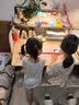 猫太子护栏坐姿矫正器儿童防低头写字矫正器小学生保护近视弯腰驼背幼儿姿势学习纠正坐读写桌面款神器粉 实拍图