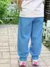 舒贝怡婴儿裤子初秋宝宝牛仔防蚊裤纯棉灯笼裤儿童休闲裤薄款长裤鹿110 实拍图