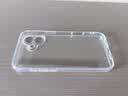 品胜 适用苹果16Plus手机壳iPhone16Plus保护套简约透明 防摔抗指纹耐磨超薄超透网红软边 透明 实拍图