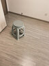 华恺之星 塑料凳  家用凳子加厚防滑板凳圆凳高凳换鞋凳餐凳子YK018灰色 实拍图