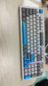 联想（Lenovo）K2有线轻音键盘 机械手感 消音结构95键 混彩灯效 人体工学 音量旋钮 有线办公键盘 银河灰 实拍图