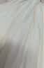 拉夏贝尔流光纱冰丝半身裙女夏季2026新款高腰垂坠感a字大摆伞裙 杏色 XL 实拍图