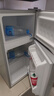 新飞冰箱小型租房用 一级能效冷 藏冷冻两用1-2人家用小冰箱 出租房双门电冰箱办公室两门 26年升级 76A一级能效【保鲜盒款】银 实拍图