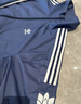 adidas宽松日常舒适运动夹克外套男女春季新款阿迪达斯官方三叶草   深蓝（推荐选大一码)   XS 实拍图