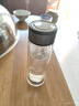 【京东物流配送】高硼硅双层玻璃杯大容量泡茶杯水杯子茶水分离杯 【双层加厚】茶杯350ml1只 实拍图