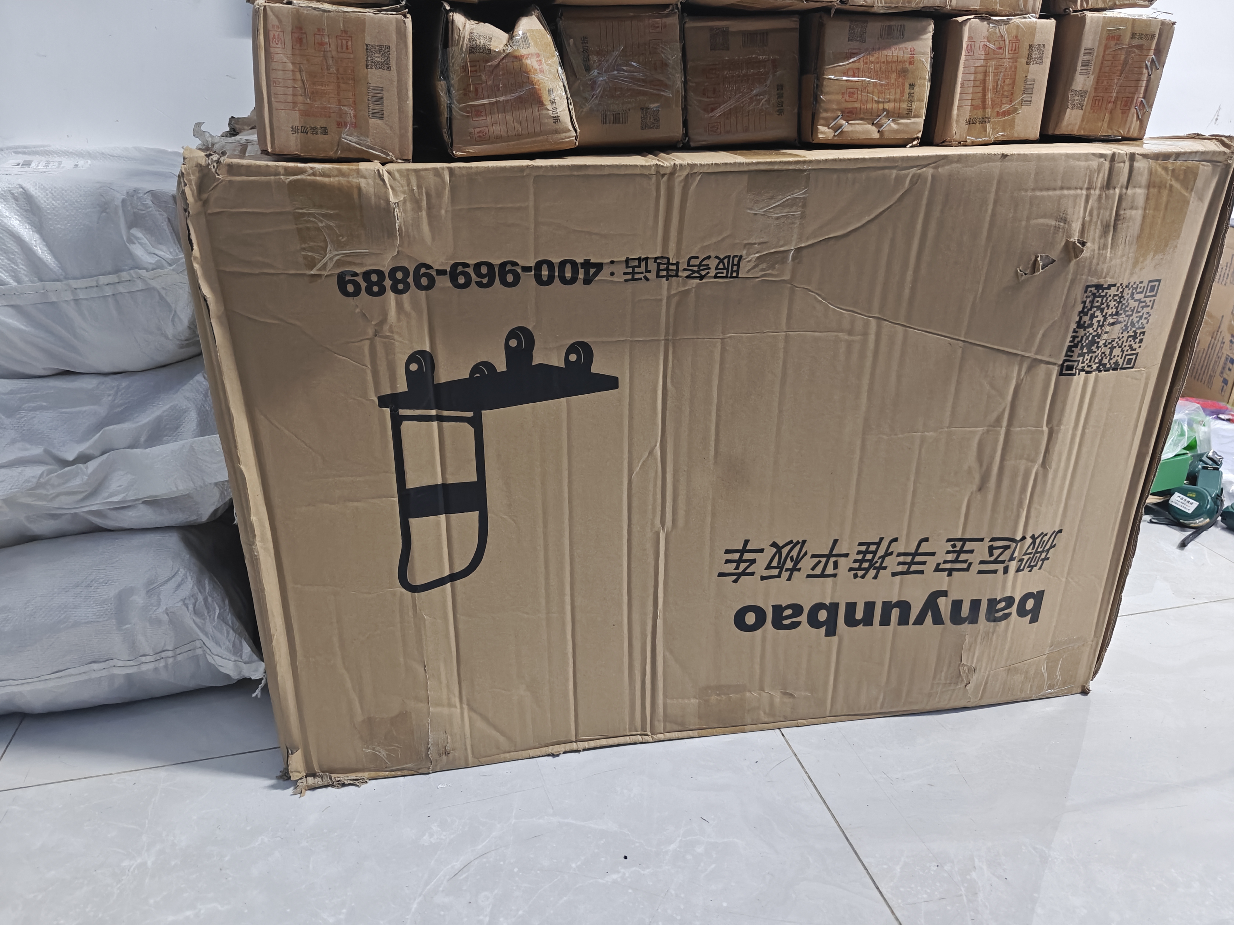 搬运宝小推车拉货平板车折叠手拉车拖车小拉车90x60cm承重600斤BYB-5000 实拍图