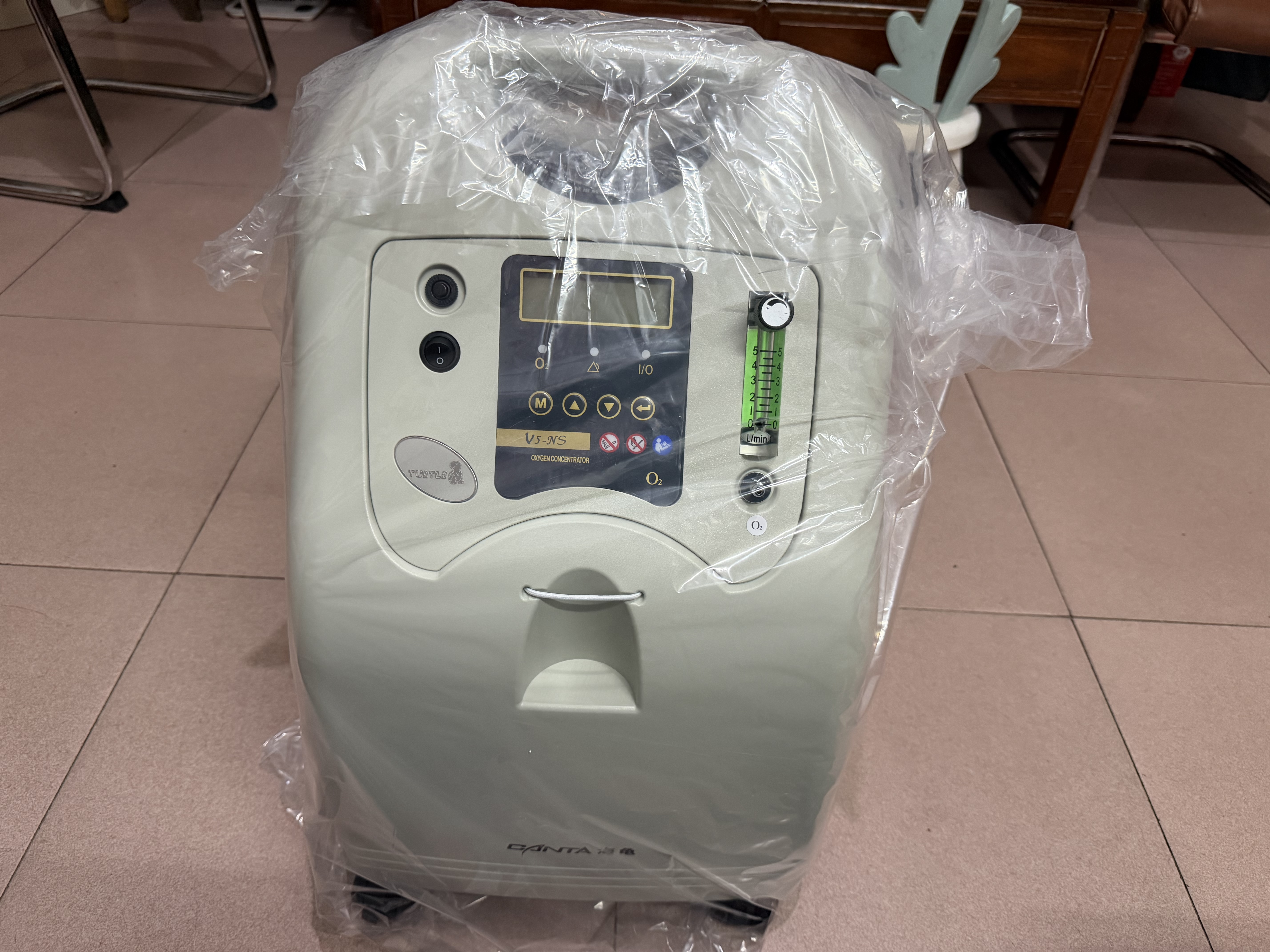 海龟医用5L升大流量制氧机老人孕妇家用吸氧机氧气机V5 【持续稳定供氧】5L医用经典款V5-NS 实拍图