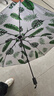 C'mon防晒太阳伞三折晴雨伞遮阳伞女防紫外线upf50+ 芭蕉叶白色款 实拍图