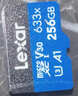 雷克沙（Lexar）256GB TF（MicroSD）存储卡 C10 U3 V30 A1 高速内存卡 读速100MB/s 持久稳定（633x）  实拍图
