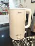 美的（Midea）电热水壶烧水壶钛材质2200W速沸恒温水壶彩钢外壳调奶器自动断电2L大容量2026新款MK-SH20M127-T 实拍图