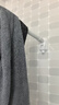 MYMOODHOUSE免打孔伸缩晾衣杆衣柜挂衣杆带挂钩窗帘杆晾衣架浴帘杆白110-200 实拍图