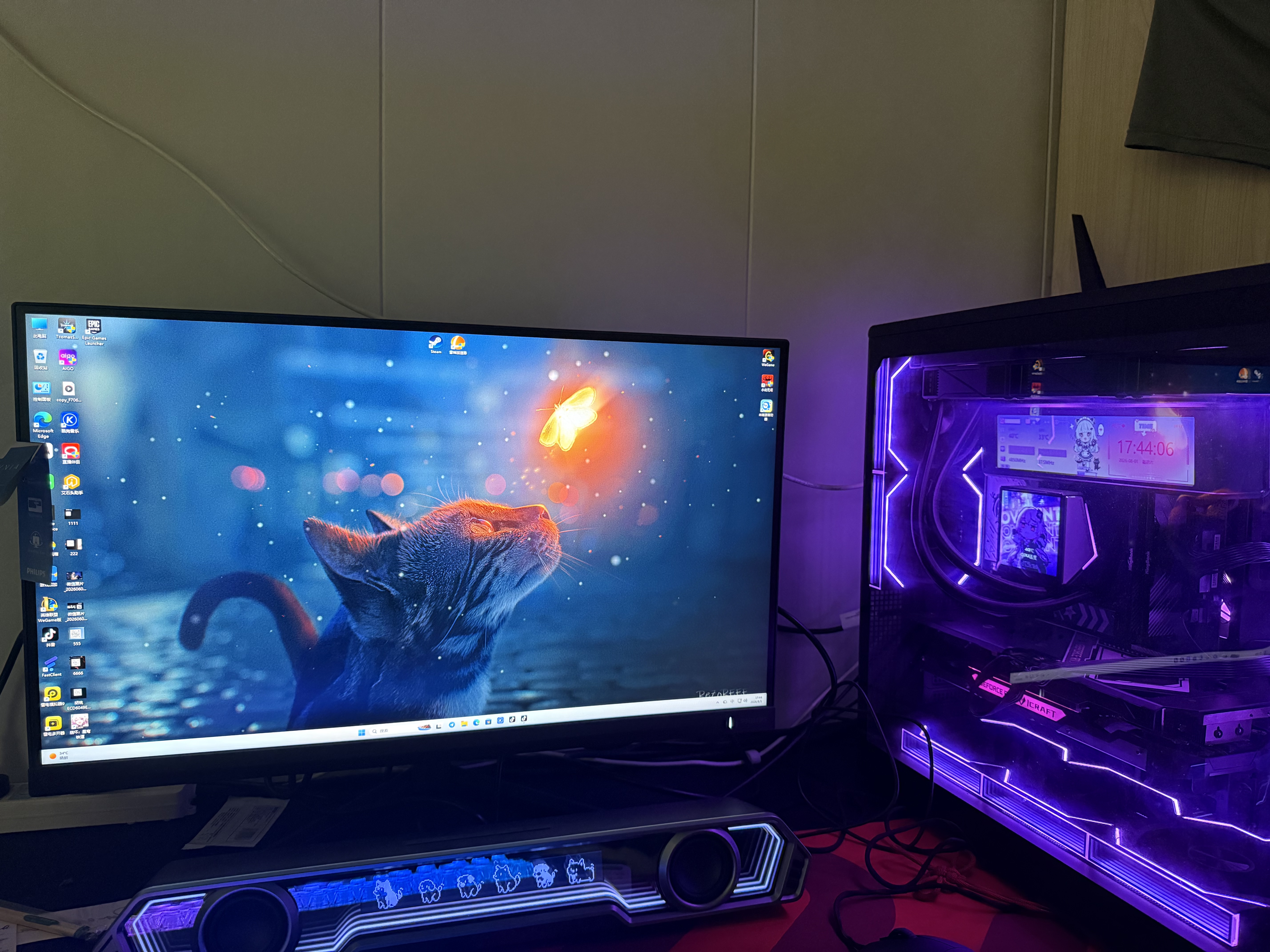 飞利浦EVNIA弈威 27英寸2K240Hz电竞高清显示器 FastIPS快速液晶 0.3ms HDR400 游戏显示屏幕 27M2N5500X 2K425Hz 实拍图