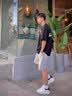 H8小白鞋2026新款春季百搭莆田鞋子情侣男女内增高厚底休闲运动板鞋 白色-黑皮尾（礼盒装） 37 女码 实拍图