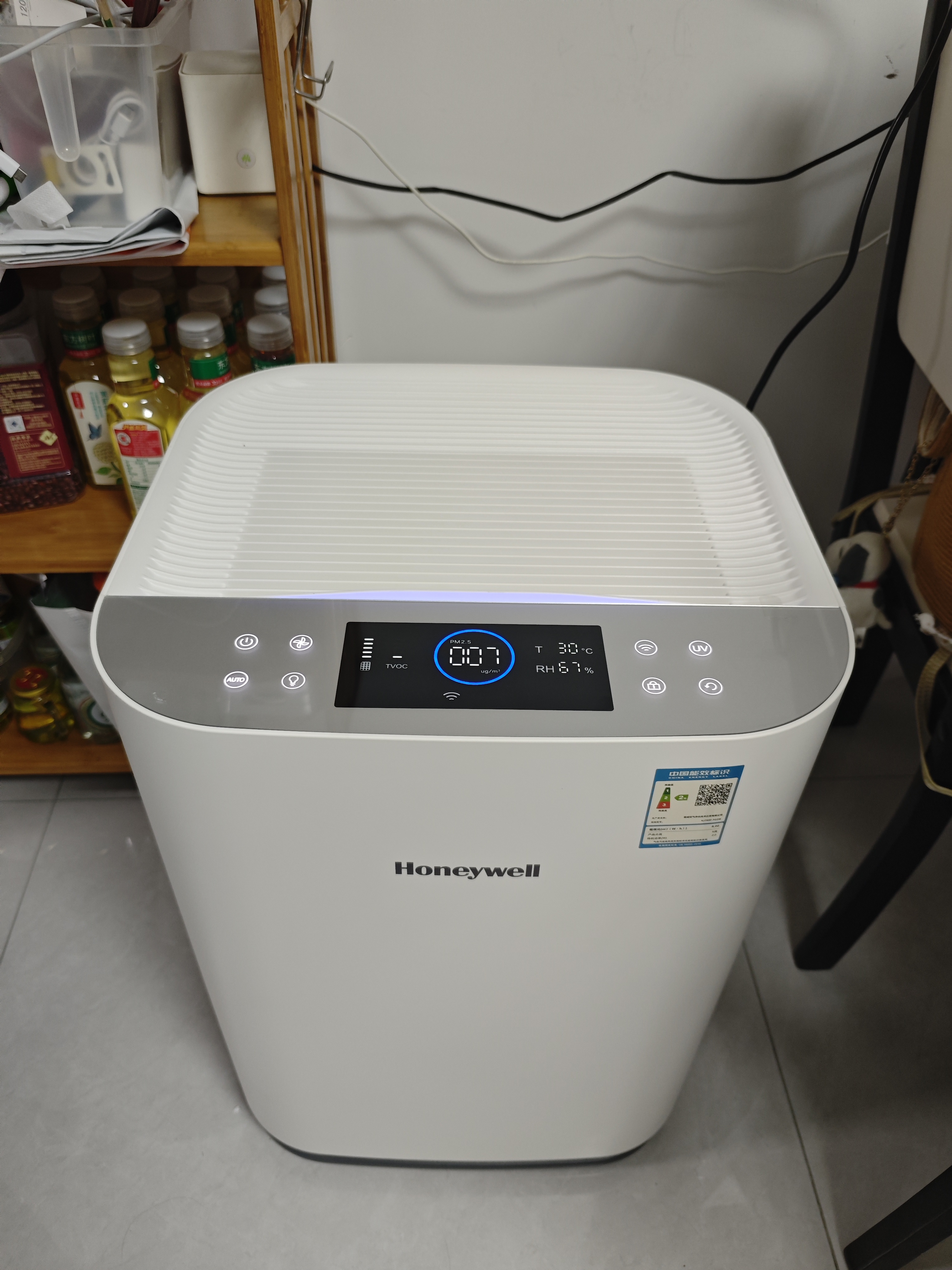 霍尼韦尔（Honeywell）空气净化器除甲醛细菌花粉过敏原tvoc流感病毒 新房除醛 空气消毒机KJ760F-P22W 实拍图