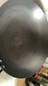 金存章丘炒锅铁锅无涂层家用炒菜锅圆底不易粘锻打精铁锅燃气灶已开锅 实拍图