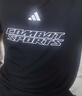 阿迪达斯（adidas）速干透气运动短袖男女同款情侣健身跑步训练T恤 黑/白 2XL 实拍图