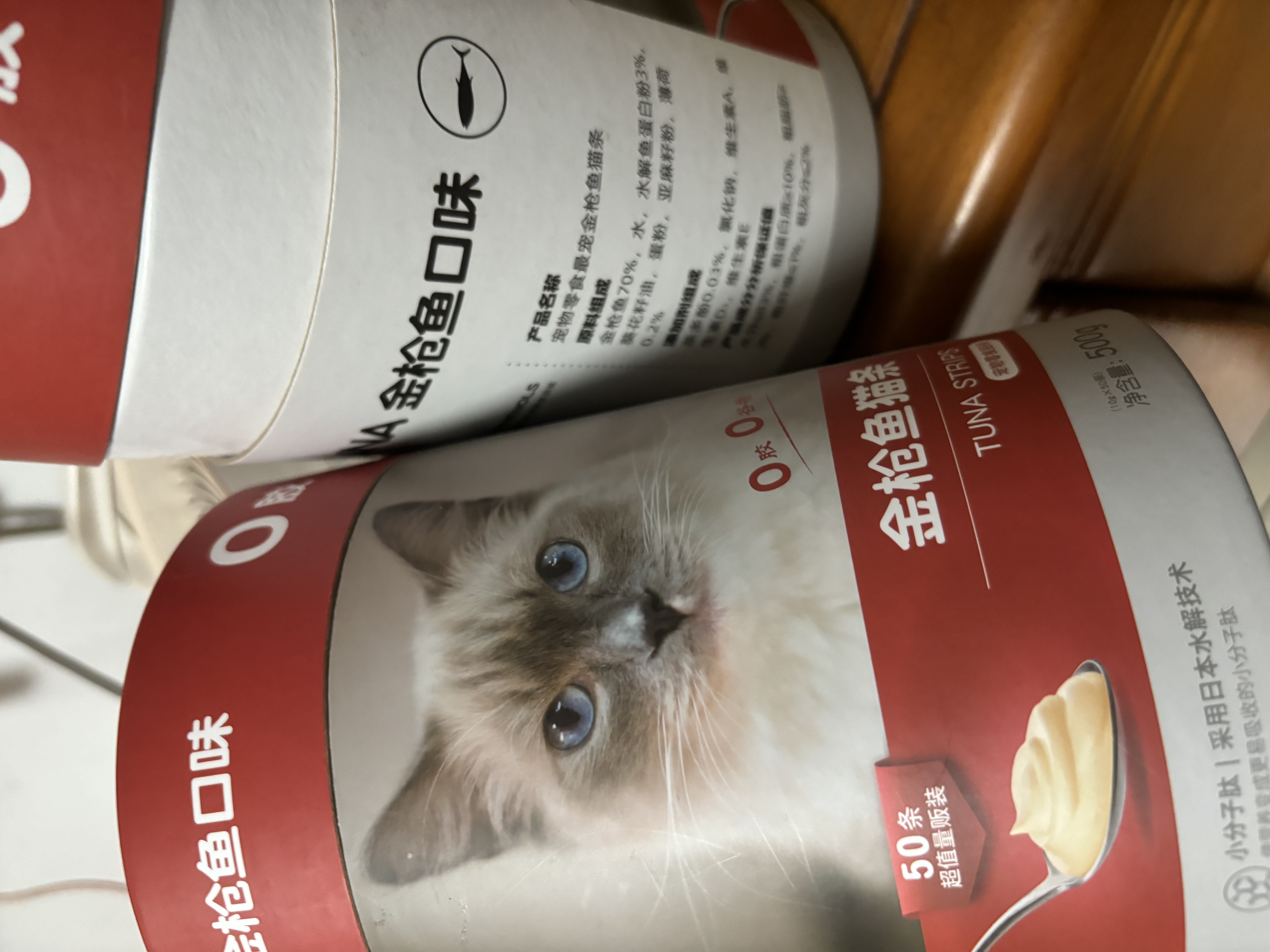 最宠（Paddy Time）猫零食猫条金枪鱼10g*50支 0胶0淀宠物成幼猫咪湿粮流质食品补水 实拍图
