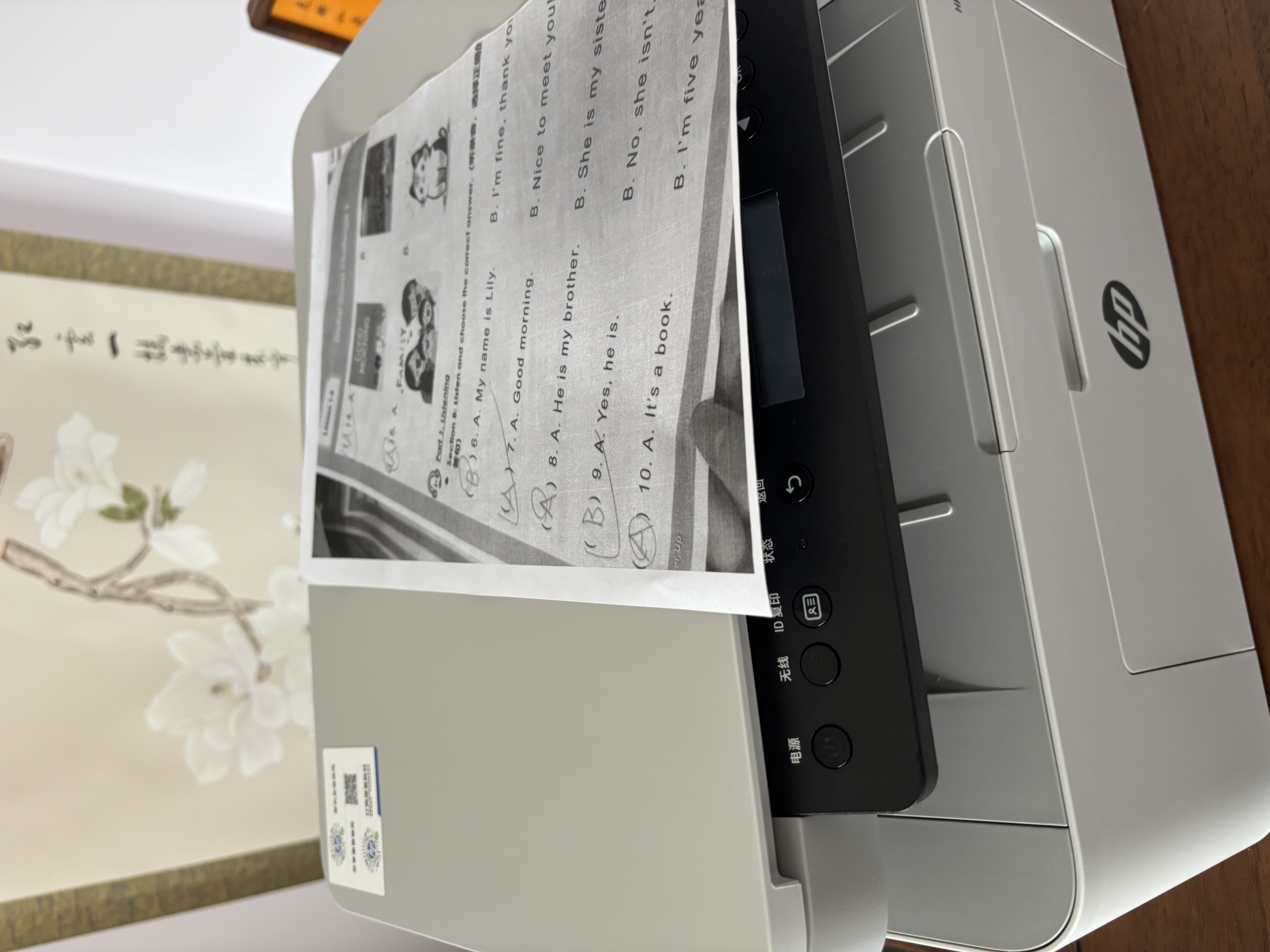 惠普（HP）117w打印机A4黑白激光打印复印扫描多功能一体机无线wifi学生作业家用小型办公1136w/1188w焕新版 117w（手机无线打印）116w同系列 实拍图