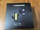 魔声（Monster）N-Lite 217降噪半入耳蓝牙耳机蓝牙6.0电量数字屏通话降噪超长续航适用苹果华为 白 实拍图