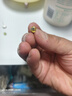 【999足银】天然淡水珍珠耳钉扁圆馒头纯银针耳环轻奢高级银耳饰 白色 天然淡水珍珠【10mm】一对 实拍图