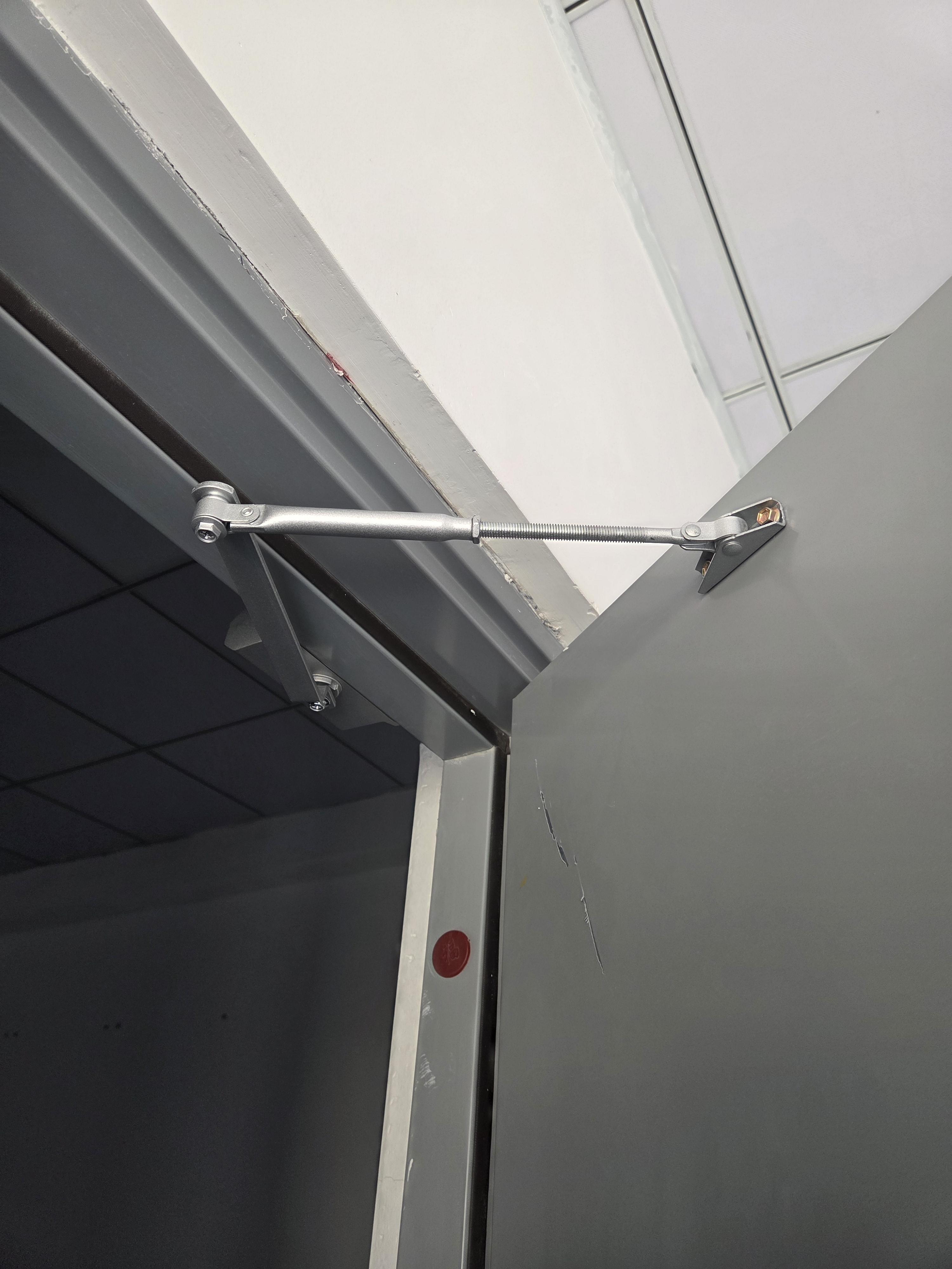 长贝闭门器液压缓冲家用可调节自动关门器消防门防火门自动闭合关门器 小号定位型【25-45KG】 实拍图