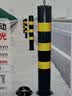 齐鲁安然 钢管警示柱75cm隔离路桩挡车柱路障防撞柱晶格反光柱 活动+螺丝 实拍图