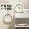 十月结晶婴儿洗脸盆新生儿脸盆儿童宝宝折叠盆洗屁屁盆可挂3只 实拍图
