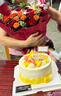 花艺湾鲜花同城配送玫瑰百合花束表白送女友老婆闺蜜生日礼物 19朵红玫瑰红康混搭3朵粉百合花束 全国同城配送 留言送花日期 实拍图