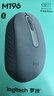 罗技（Logitech）M196 无线蓝牙鼠标 办公鼠标 笔记本商务办公家用 小巧便携 对称手型 石墨灰 实拍图