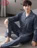 浪莎睡衣男纯棉春季新品长袖长裤套装2025年全棉休闲可外穿日系家居服 实拍图