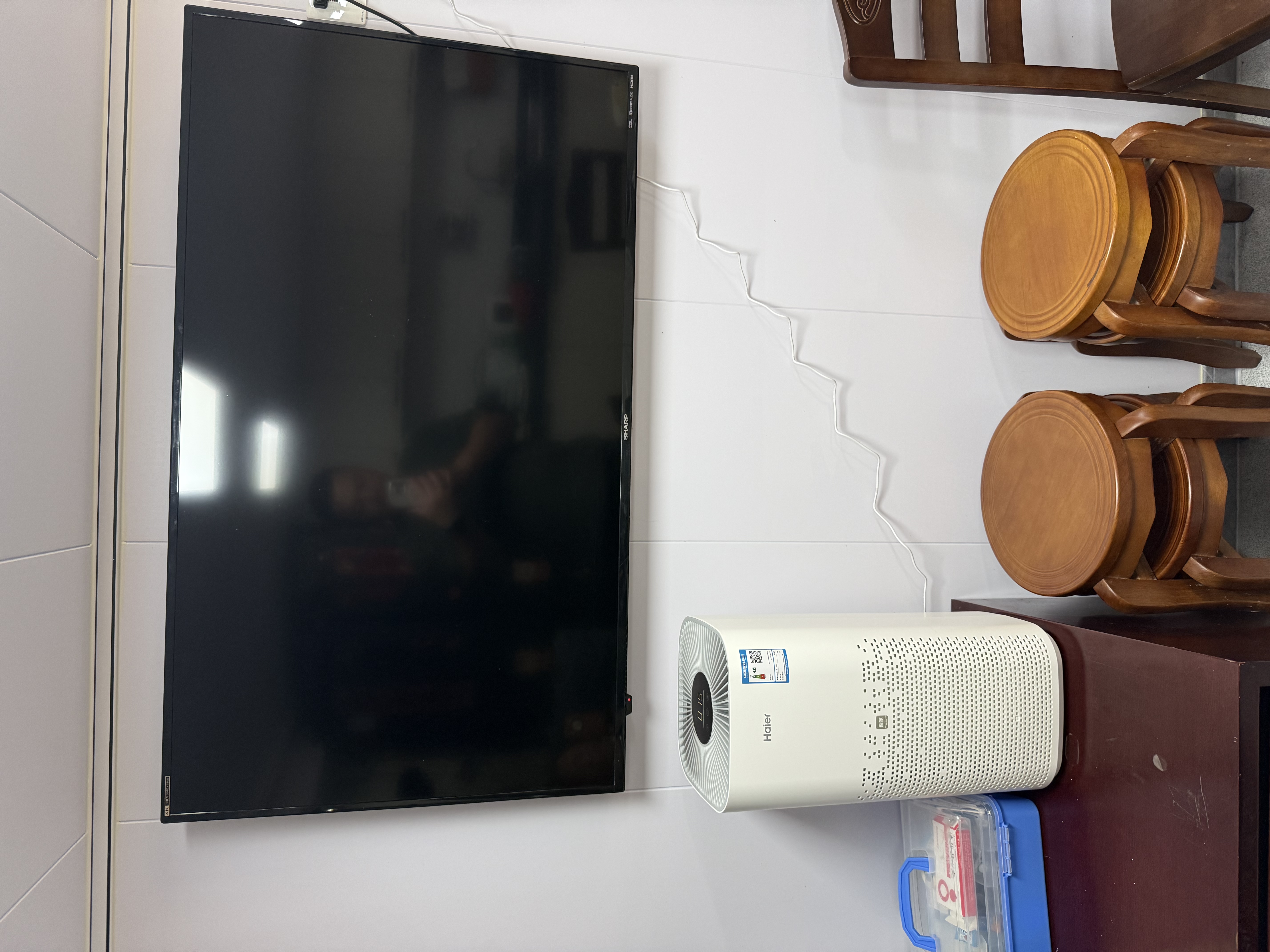 海尔（Haier）空气净化器室内母婴推荐家用除甲醛除烟味除苯等离子除尘办公室除异味除过敏原杀菌消毒净化机 实拍图