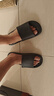 京东京造【抗菌皮纹拖】eva软弹拖鞋居家室内防滑浴室凉拖 黑色42-43 实拍图