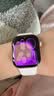 Apple/苹果 Watch S11 智能手表GPS款42毫米玫瑰金色铝金属表壳淡桃粉色运动型表带S/M MEUN4CH/B 实拍图