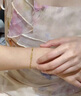 中国黄金（CHINA GOLD）黄金手链双层蝴蝶足金手链时尚转运珠七夕情人节礼物送女友送老婆 双层蝴蝶手链 约2.1g+品牌礼盒 实拍图