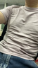 京东京造百万热销男士t恤短袖女夏季新款40支新疆棉舒适休闲打底衫橡皮粉S 实拍图