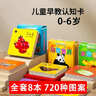 艾杰普（JEPPE）幼儿认知卡片0-6岁宝宝早教玩具看图识字物卡片全套8本生日礼物 实拍图
