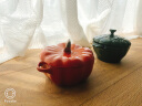 珐宝（staub）陶瓷创意双耳带盖补品汤盅炖罐汤煲蒸蛋盅甜品汤碗小烤盘烘焙模具 洋蓟-绿色 实拍图