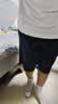 361°儿童短裤夏季男女童3-12岁透气运动裤梭织五分裤 黑 160 实拍图