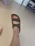 BIRKENSTOCK勃肯德国进口男女款经典舒适软木Arizona双扣拖鞋 灰色窄版151213 36 实拍图