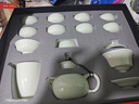 苏氏陶瓷翡翠玉功夫茶具套装羊脂玉陶瓷盖碗青瓷茶壶组礼盒装 实拍图