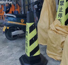 迈诺奇橡胶路锥反光锥雪糕桶停车桩牌路障警示柱隔离墩9斤黑黄请勿泊车送链条可定制（新疆西藏地址不包邮） 实拍图
