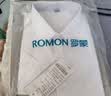 罗蒙（ROMON）纯色商务职业正装男士白衬衫工装男装短袖衬衣男CS72白色5XL 实拍图