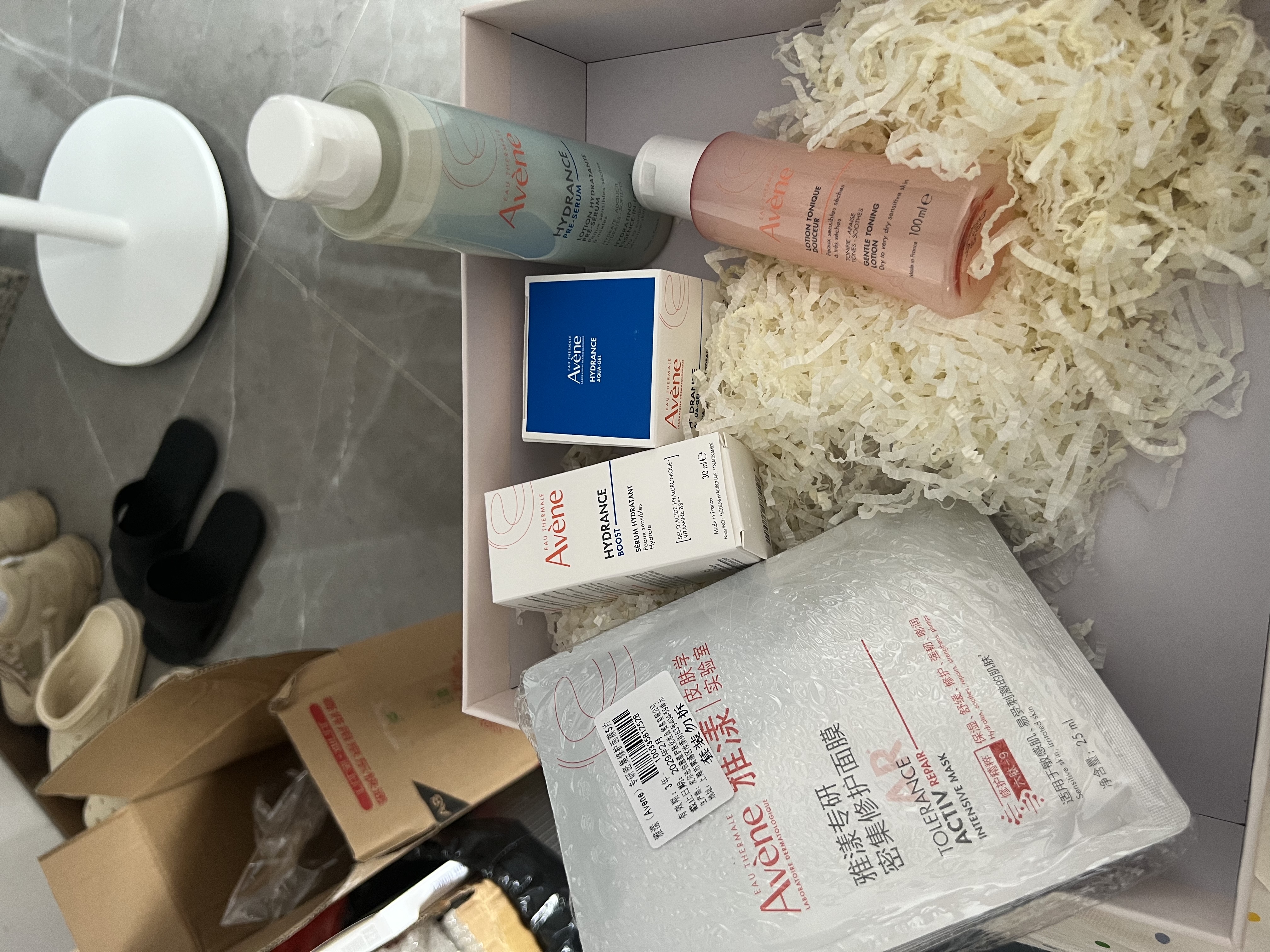 雅漾（Avene）恒润保湿霜精华面膜礼盒套装 补水保湿舒缓护肤品七夕礼物男女 实拍图