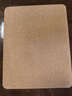 京东京造PU鼠标垫锁边小中号双料鼠标垫28*22cm加长办公游戏电竞电脑桌垫皮革触感天然橡木防水耐磨 茶色 实拍图