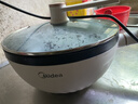 美的（Midea）电炒锅不粘锅一体插电多功能铁锅电炒锅多功能一体炒菜锅电锅插电一体家用蒸煮煎炒多用途锅 4L 【配蒸片竹铲 1800W】HGE2811C 实拍图
