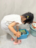 【304食品级真煮材质】欣格迷你厨房真煮全套装做饭小厨具过家家男女孩玩具真实煮饭可吃6-10岁28件套绿色 实拍图