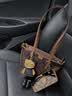 蔻驰（COACH）新款女士经典标志TAXI 21号托特包单肩斜挎包女包包 B4/枫棕色 貂棕色 实拍图
