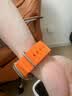 W&P新款适用苹果手表表带apple watch ultra3/2海洋硅胶双扣回环表带iwatch S11/10/9/8/SE 橙色45 实拍图